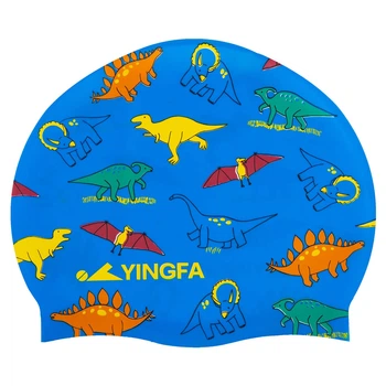 Шапочка для плавания детская силиконовая Yingfa Junior 0012-1 Blue-Multicolor