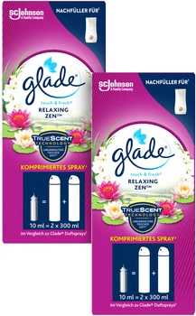Упаковка мікроспреїв Glade Японський сад змінний балончик 10 мл х 2 шт (4820019801919)