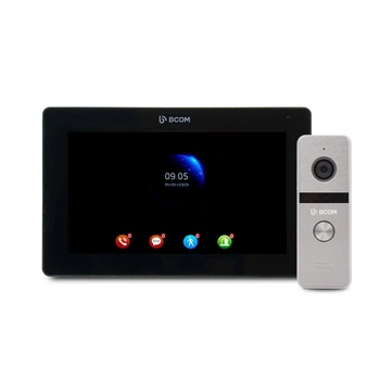 Комплект відеодомофона BCOM BT-400FHD Silver+BCOM BD-770FHD/T Black (302540)