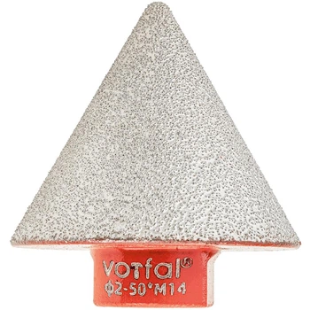 Фреза алмазная конусная Vorfal для шлифовки керамогранита M14 (2-50 мм) V04367_1