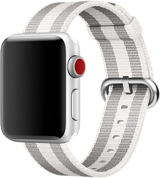 Pasek Apple Woven Nylon Band do Apple Watch 38mm White (MQVH2)