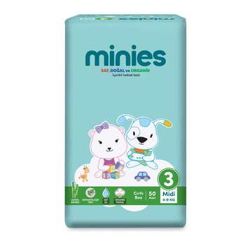 Підгузки Minies Baby Midi 3 (Розмір 4-9 кг) 50 шт