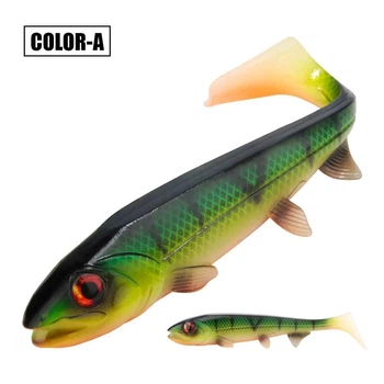Велика силіконова приманка Spinpoler BOMBSHAD, 14см/25гр, Color A (1 шт/уп)
