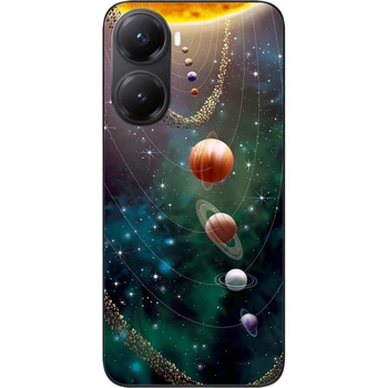 Силіконовий чохол SMTT для Xiaomi Poco X7 Pro з зображенням Планети