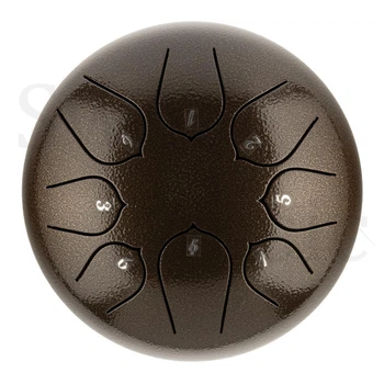 Глюкофон 6" (15см) 8 нот Hluru Huashu THD8-6 Bronze Carbon Steel Tongue Drum