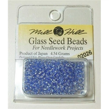 Бісер для вишивки Mill Hill Glass Seed Beads Кришталевий блакитний (02026)