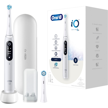 Электрическая зубная щетка Oral-B iO 6N Белая + Brush Head + TC (4210201445234)