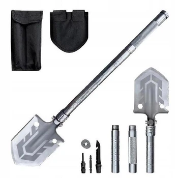 Лопата універсальна складна лопата-мультитул 10-в-1 Multifunctional shovel туристична розбірна в чохлі