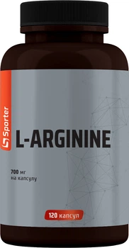 Аргінін Sporter L-Arginine 700 мг 120 капсул (4820249726099)