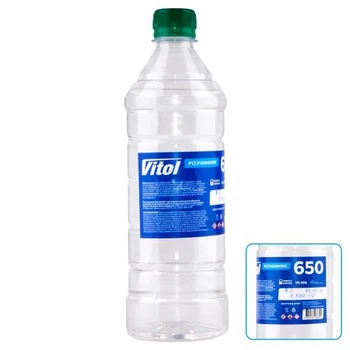 Растворитель 650 ТМ Vitol (0,53 кг) (тара пет) (0.53 кг.)