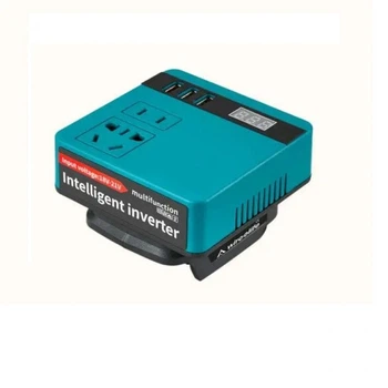 Аккумуляторный инвертор напряжения (без аккумулятора) DC 18-21V to 220V 120W (300W пик.) HDSYR_369