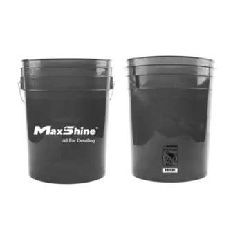 Ведро для мойки прозрачное чёрное MaxShine Detailing Bucket, 20 л