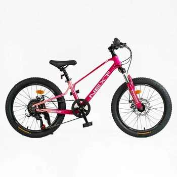 Детский спортивный велосипед 20" дюймов Corso Next 20203 магниевая рама Shimano Revoshift 7 скоростей. Pink (150665)