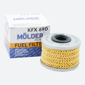 Фильтр топливный Molder KFX 69D для автомобилей WF8014 KX79D P7161X очистка топлива перед двигателем фильтрующий элемент (LD-BN_33A)