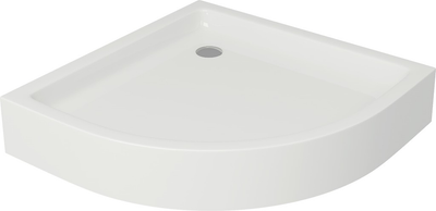 Полукруглый душевой поддон Cersanit Tako с панелью 80x16 S204-003
