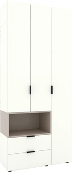 Шафа Metkas Home A002L 1000x420x2300 мм ЛДСП Білий Сніг-Кашемір (MA002L-BK)