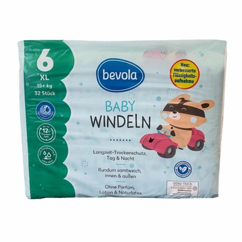 Подгузники Bevola Baby 6 XL 15+ кг 32 шт
