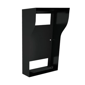 Монтажна коробка з козирком Bas-IP BR-AV8 (black) для накладного монтажу індивідуальних IP-відеопанелей Bas-IP