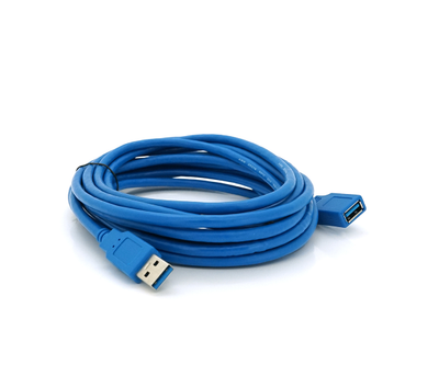Подовжувач USB 3.0 AM - AF, 5.0m, Blue, пакет