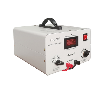 Зарядний пристрій для акумуляторів QCL-B30, AGM - LiFePO4, output:48V, 5А-40А, крокодили, 290x247x157mm