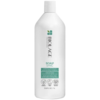 Очищувальний шампунь BIOLAGE Scalp Sync Clarifying Shampoo для схильноі до жирності шкіри голови та волосся 1000 мл