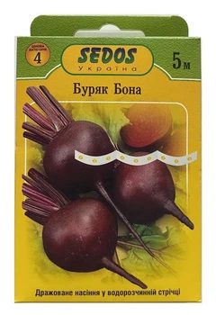 Насіння буряк Боно на стрічці 5м (150 насінин), Sedos