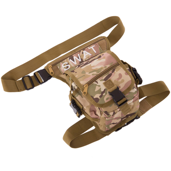 Сумка тактическая на бедро нейлон Oxford 600D 20x8х15см 3 л Zelart цвет камуфляж multicam ZK-13