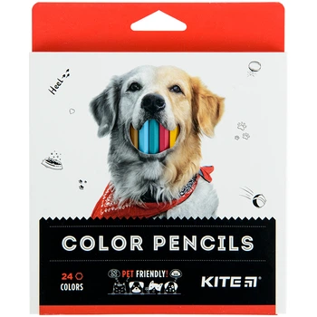 ○chsさん5/1までkeep○ Карандаши цветные Kite Dogs 24 шт (K22-055-1) – фото, отзывы