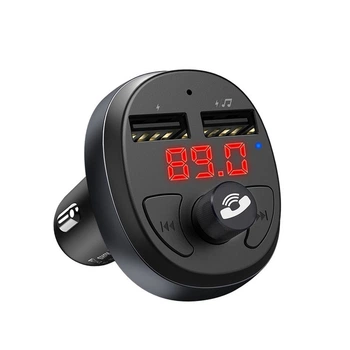 Модулятор Hoco E41 Wireless FM Transmitter, BT4.2, Черный