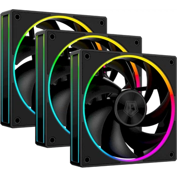 Кулер для ПК ID-Cooling AF-127-ARGB-K 3-pack 120x120x27mm 2000RPM PWM ARGB Black