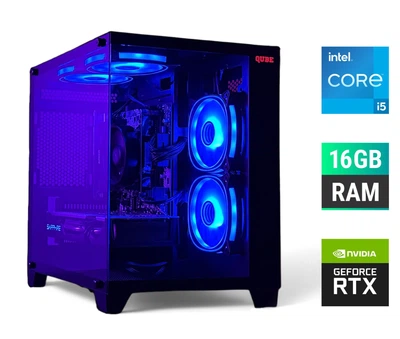 Игровой ПК Gaming PC Tower / Intel Core i5-11400F (6 (12) ядер по 2.6 - 4.4 GHz) / 16 GB DDR4 / 500 GB SSD / nVidia GeForce RTX 2060 Super, 8 GB GDDR6, 256-bit б/у