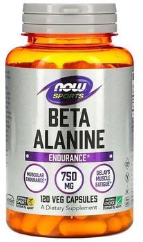 Бета аланін NOW Foods Beta Alanine 750 мг 120 веган капс