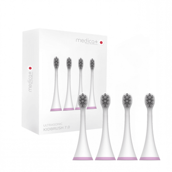 Насадки для звукової зубної щітки Medica+ KidsBrush 7.0 pink (4шт)