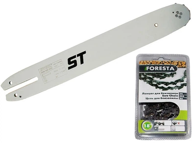 Шина 35см + цепь Foresta 50 зуб шаг 3/8 паз 1,3 арт. цепш426