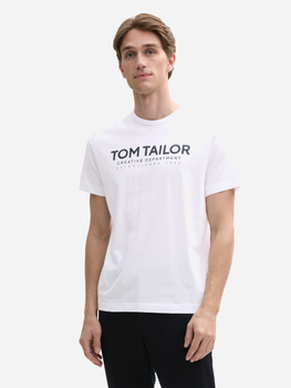 Футболка бавовняна чоловіча Tom Tailor 1045940-20000 L Біла (4068127886187)