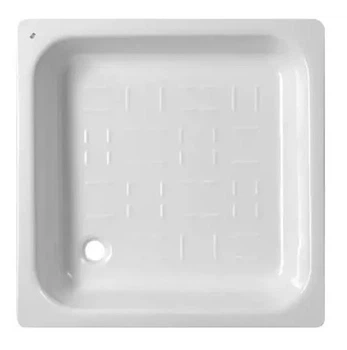 Душевой поддон Koller Pool 70×70 см, стальной, квадратный, эмалированный, белый