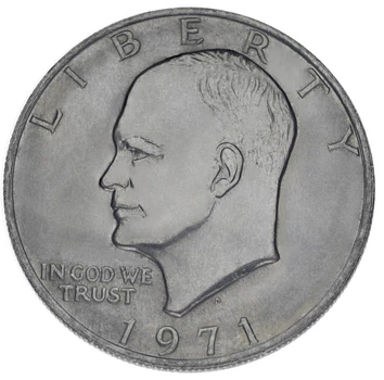 Монета США 1 доллар 1971 F-VF D Эйзенхауэр