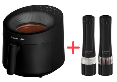 Мультипечь Russell Hobbs Satisfry Panoramic Black 27420-56+ в подарок мельницы для соли и перца Russell Hobbs