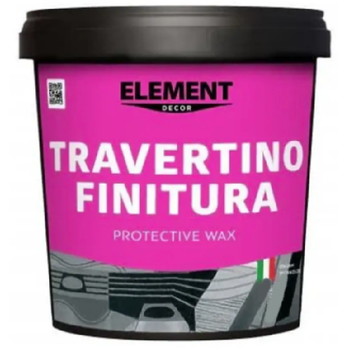 Воск для декоративных штукатурок с эффектом натурального камня ELEMENT Decor Travertino Finitura 5л