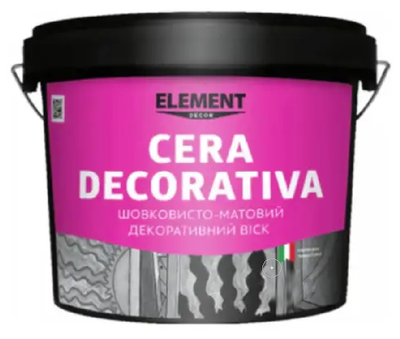 Воск шелковисто-матовый для декоративных покрытий ELEMENT Decor Cera Decorativa 1л