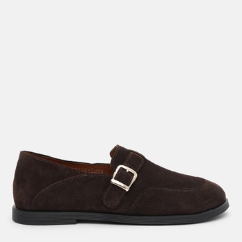 Жіночі туфлі замшеві Prime Shoes 21-586-50310 39 25.5 см Коричневі (PS_2000000250311)