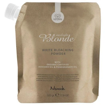 Обесцвечивающая пудра NOOK STARLIGHT BLONDE 7тонов WHITE, 500 гр