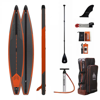 Сапборд Shark Racing 12'6" x 27" x 6" — надувна дошка для САП серфінгу, sup board