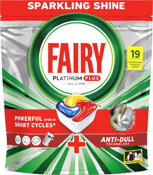 Капсули для посудомийних машин Fairy Platinum Plus Все-в-1 19 шт (8700216236669)