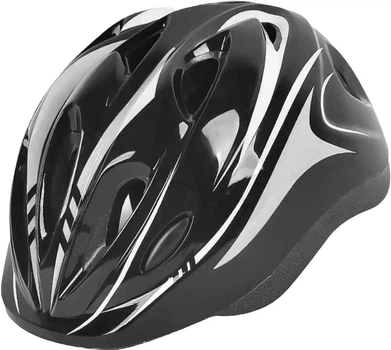 Велосипедний дитячий шолом Sports Helmet розмір 48-54 см Чорний (F18476)