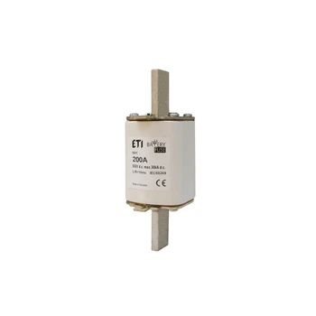 Предохранитель ножевой с плавкой вставкой 200А gBat NH1 550 DC [4723266] Battery ETI