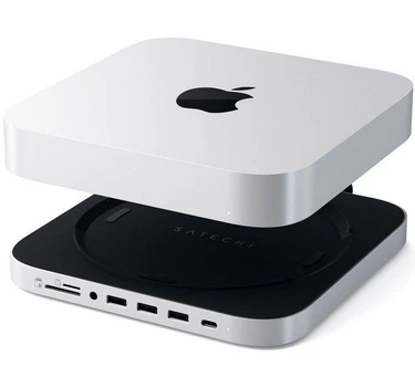 Док-станция Satechi Stand and Hub For Mac Mini / Studio With NVMe SSD Enclosure (ST-GMMSHS)