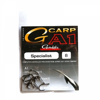 Крючок GAMAKATSU A1 G-CARP SPECIALIST №8, в уп. 10шт (3KB5021)