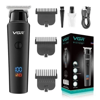 Машинка (тример) VGR V-937, Professional, 3 насадки, STRONG BATTERY, LED Display