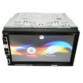 Автомагнитола RIAS PI 803 2din 7" GPS+USB+SD+Bluetooth+DVD-TV+Карта навигации+Пульт ДУ 4х60W (3_05624)